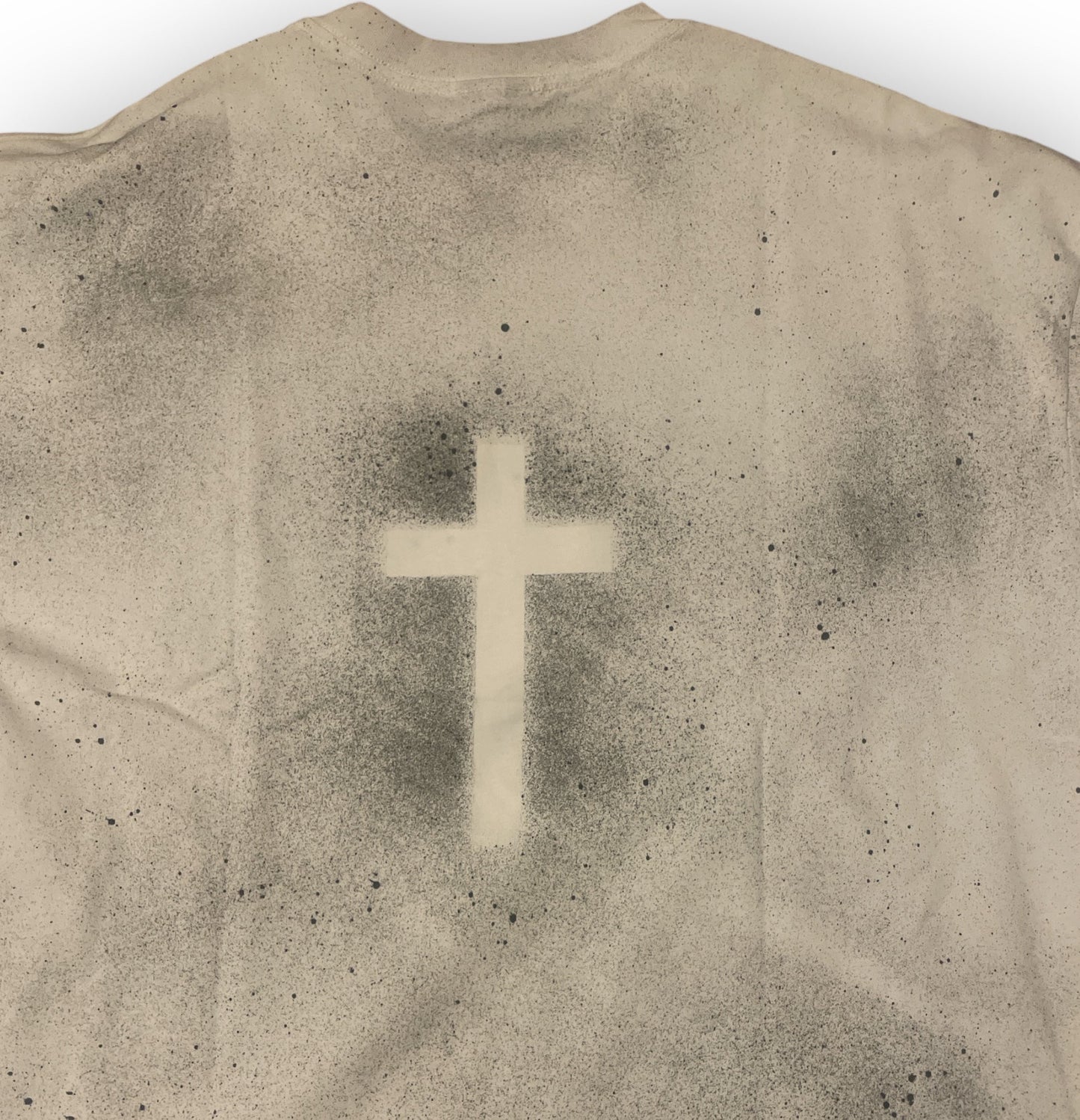 Spray Wash Boxy Cropped Oversized Heavyweight Short Sleeve Tee - “SRVNT”